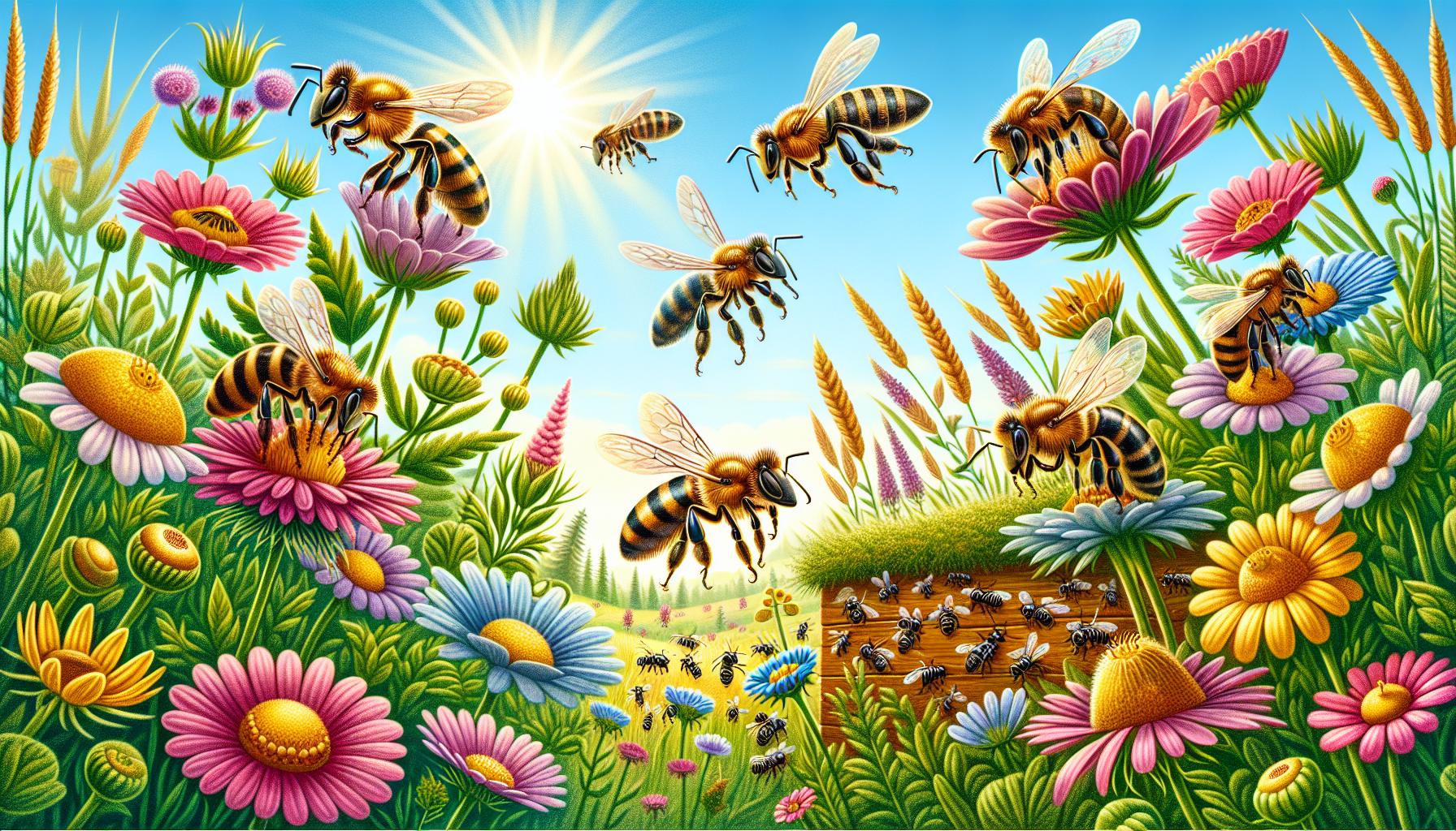 Důležitost pylu a nektaru v jídelníčku včel