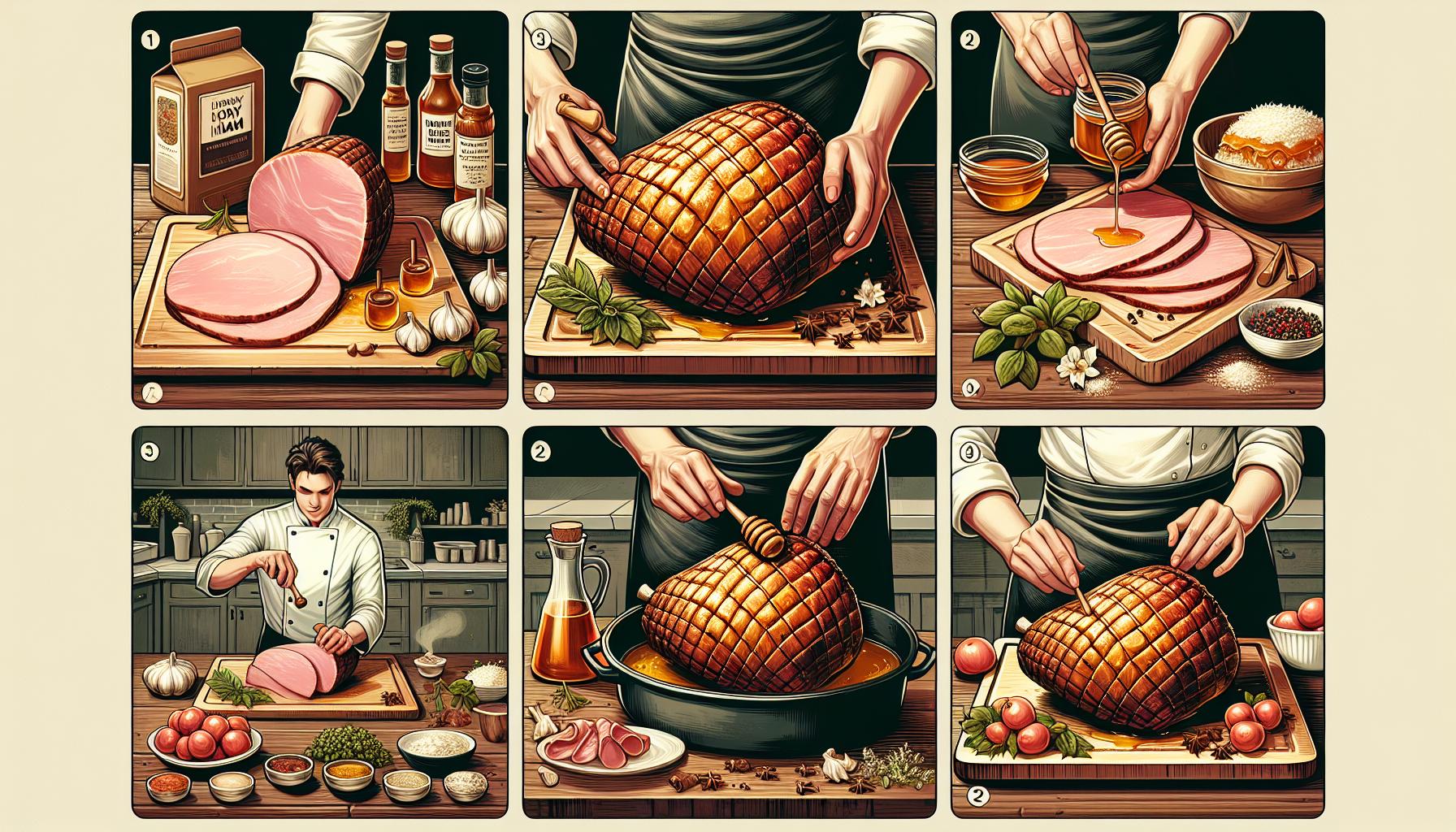 Příprava domácí medové šunky od základů