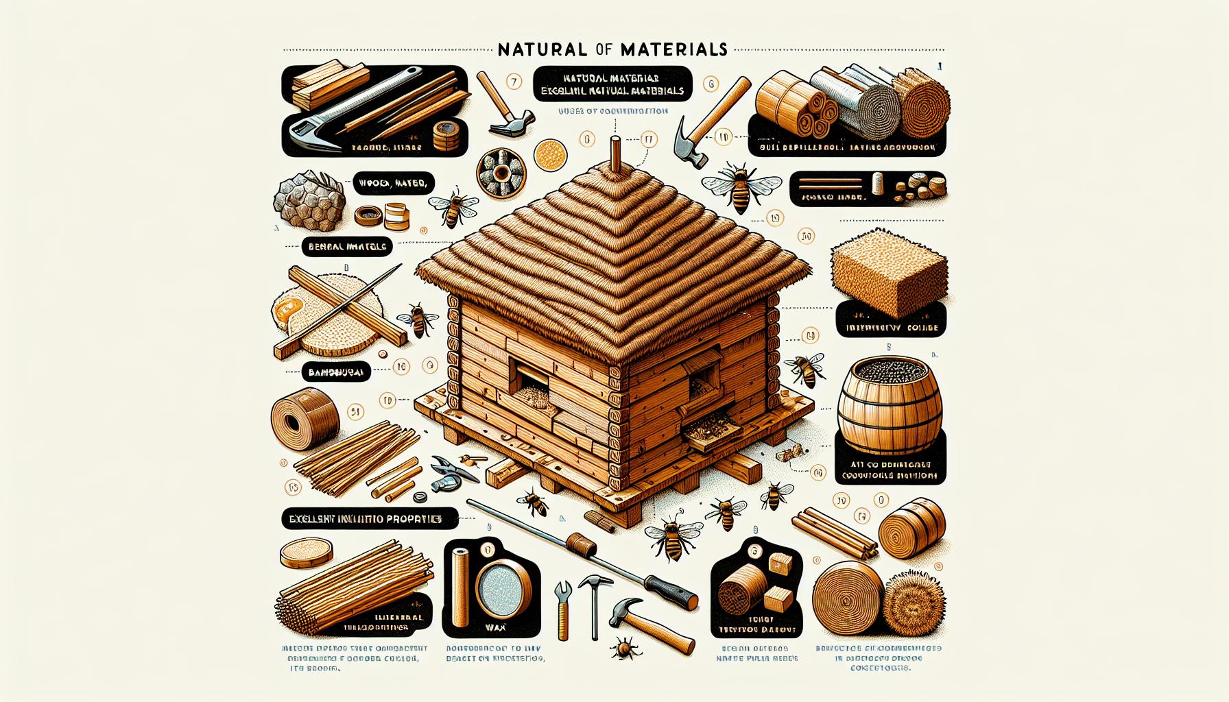 Jaké materiály jsou ideální pro konstrukci včelího úlu