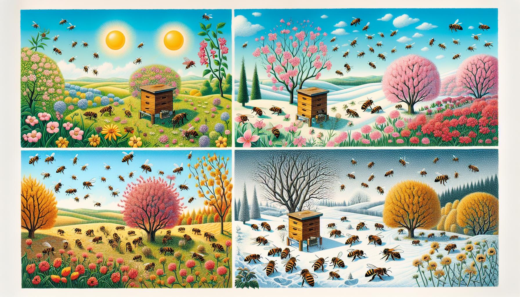 Vliv klimatu a sezónních změn na krmení včel