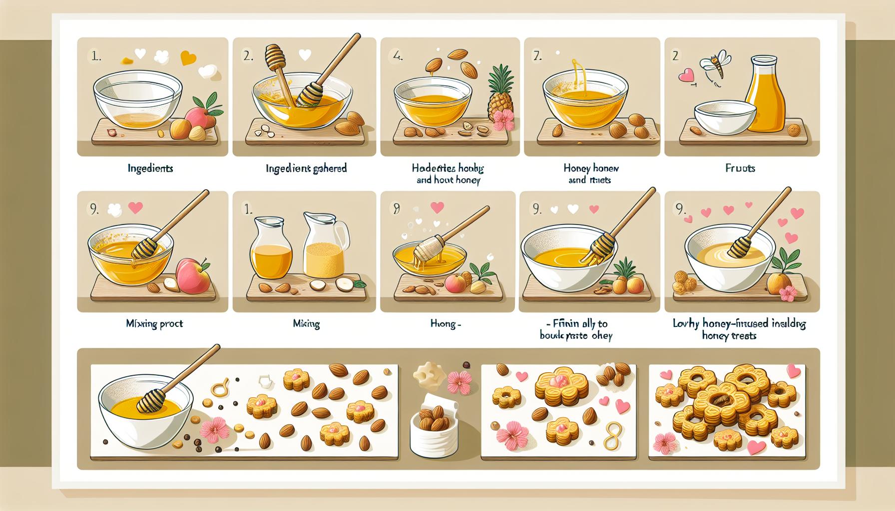 Medové bonbony recept: Domácí medové bonbony pro zdravé mlsání 3 Krok za krokem: Postup výroby zdravých medových pamlsků