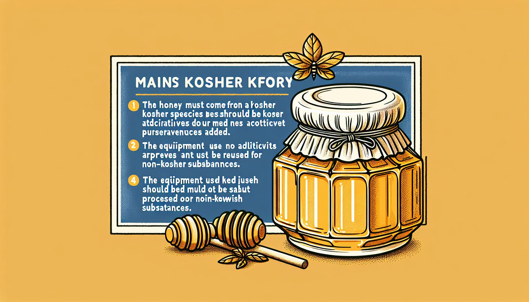 Co je košer med? Zjistěte, co dělá med vhodným pro košer stravu 3 Jaké jsou hlavní kritéria pro košer med