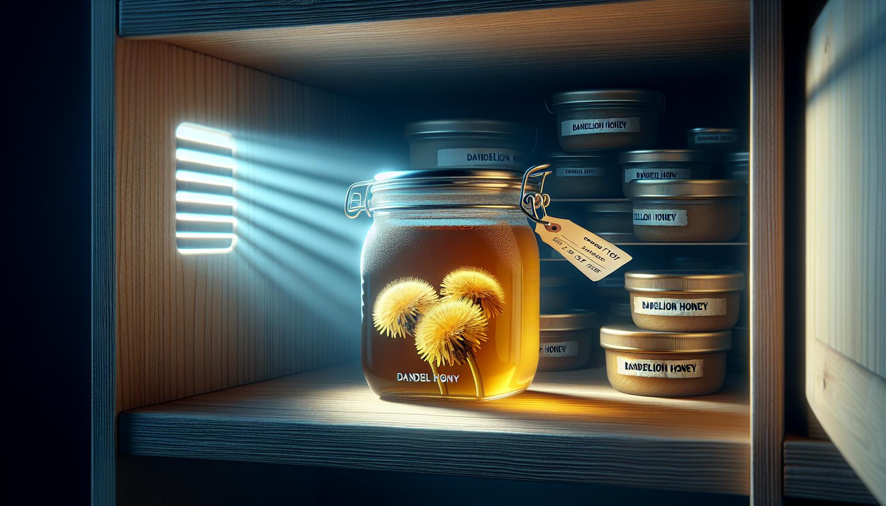 Správné skladování pampeliškového medu
