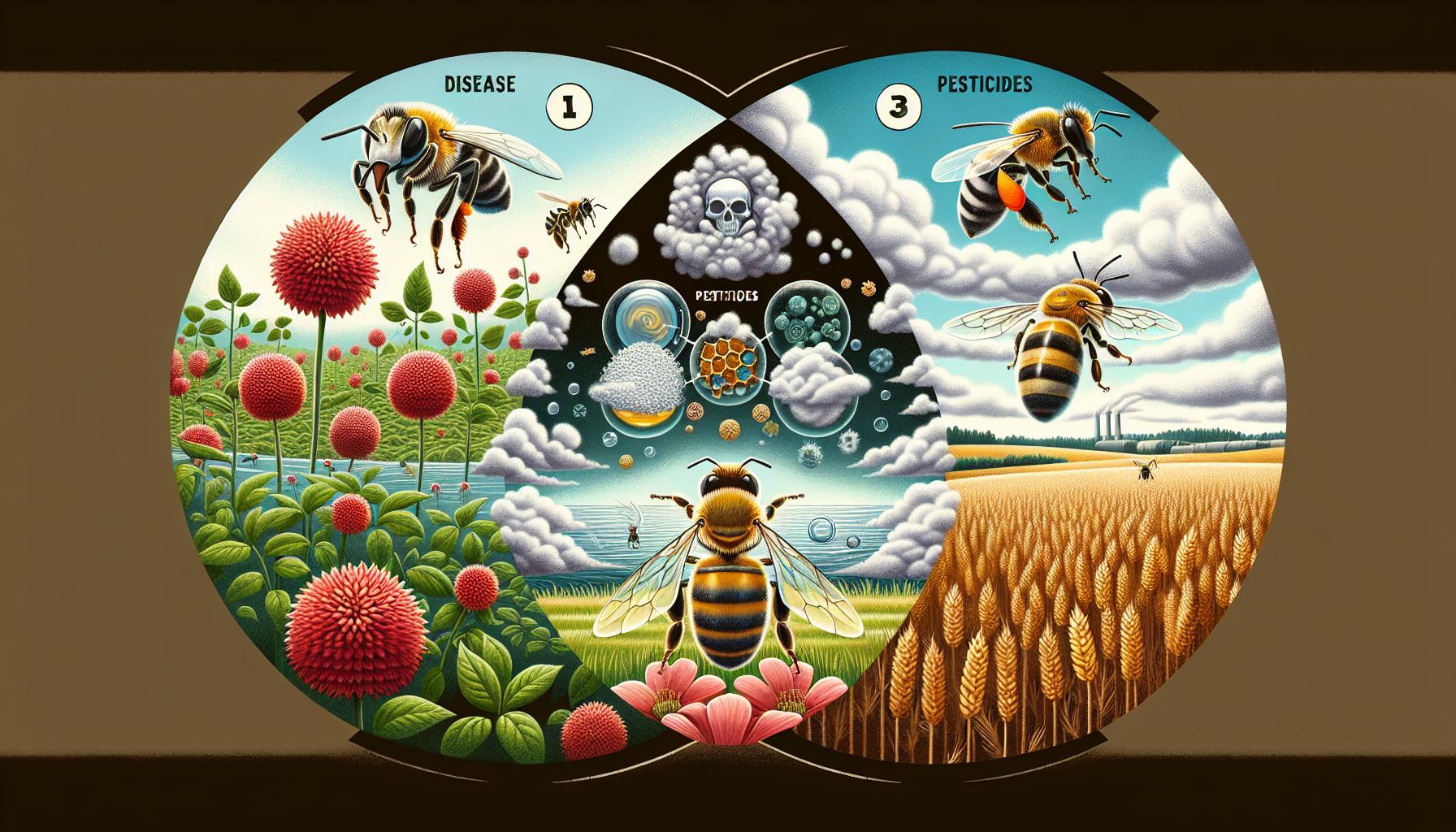 Hrozby, které včely ohrožují: choroby, pesticidy a změna klimatu