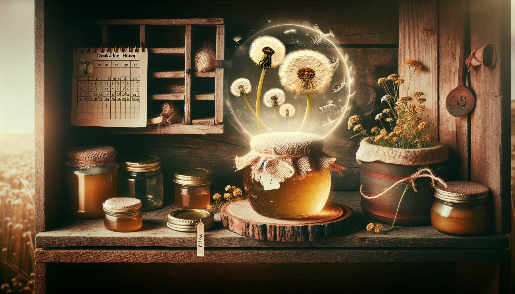 Doba trvanlivosti pampeliškového medu