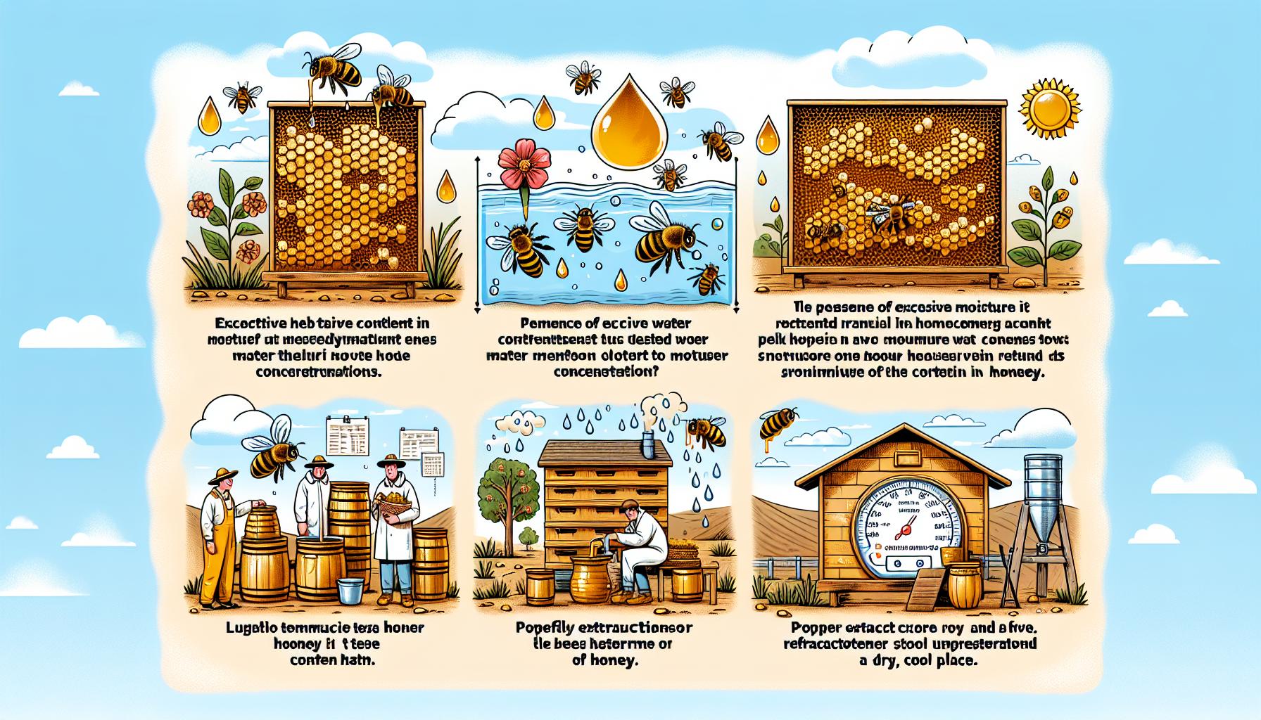 Příčiny vysokého obsahu vody v medu a jak je minimalizovat